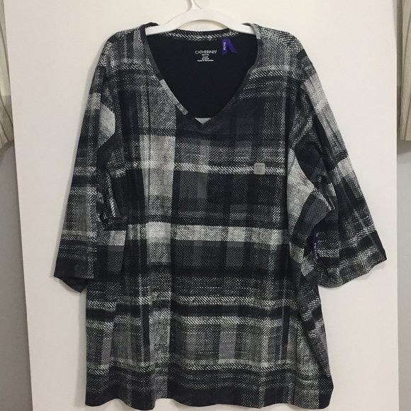 SOLD Catherine V Neck Plaid Top - Picture 6 of 10